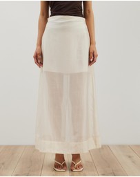 Atmos&Here - Lola Organza Sheer Maxi Skirt