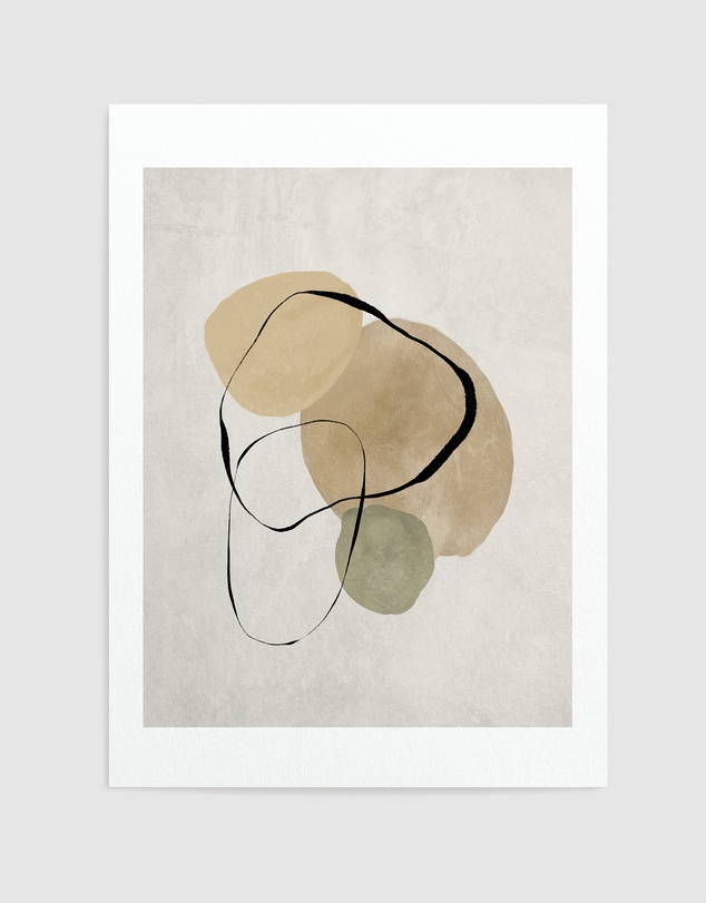 Olive et Oriel - Pierre Abstraite I Art Print