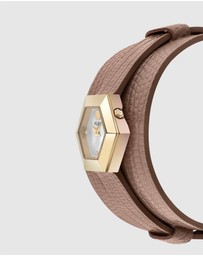 Philipp Plein - LA JUNGLE DE PLEIN 28mm Gold-Tone Analogue
