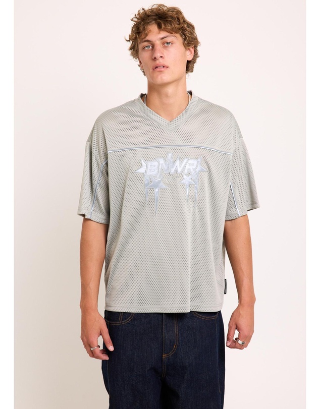 Black Noise White Rain - Asteroid Jersey T-Shirt