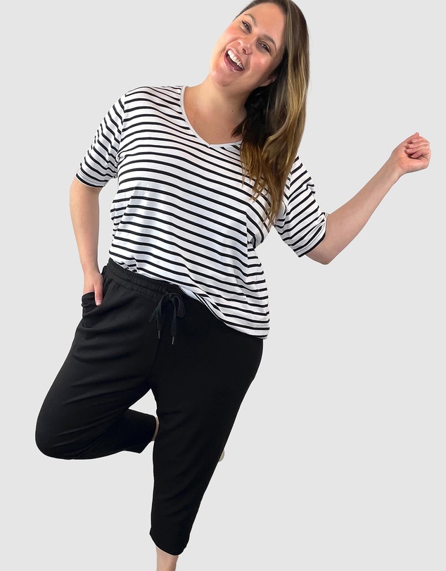 Love Your Wardrobe - Cassie Stripe Tee