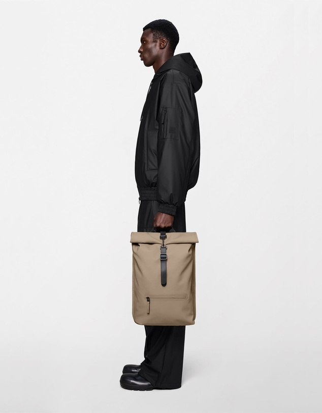 RAINS - Rolltop Rucksack Beige