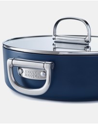 Joseph Joseph - Space Non-stick Shallow Casserole Pan with Folding Handles and Lid - 28 cm