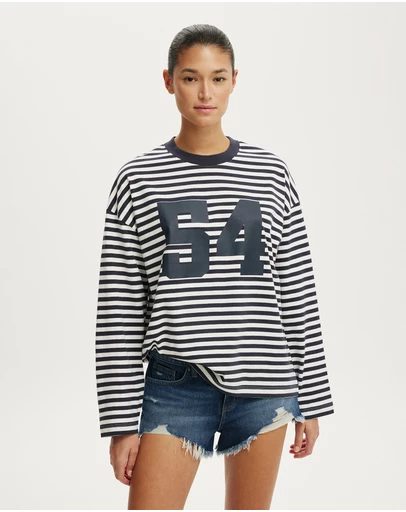 Cotton On - Ls Oversized Graphic Tee