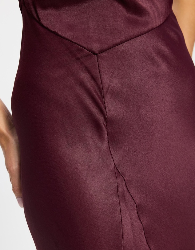 & Other Stories - Twist-Detail Satin Midi Dress