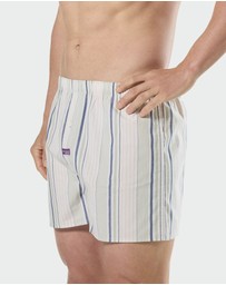 Mitch Dowd - Mitchdowd Mens Maui 3 Pack Boxer Shorts - Tropical and Stripe