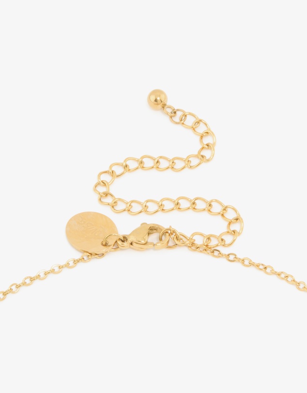 Lovisa - Waterproof Gold Plated Stainless Steel Large Bubble Letter K Necklace