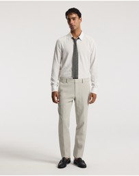 Calibre - Slim Textured Wool Pants Neutral
