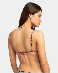 Roxy - Womens Printed Beach Classics Bralette Bikini Top