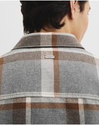 Country Road - Regular Fit Cotton Blend Check Overshirt