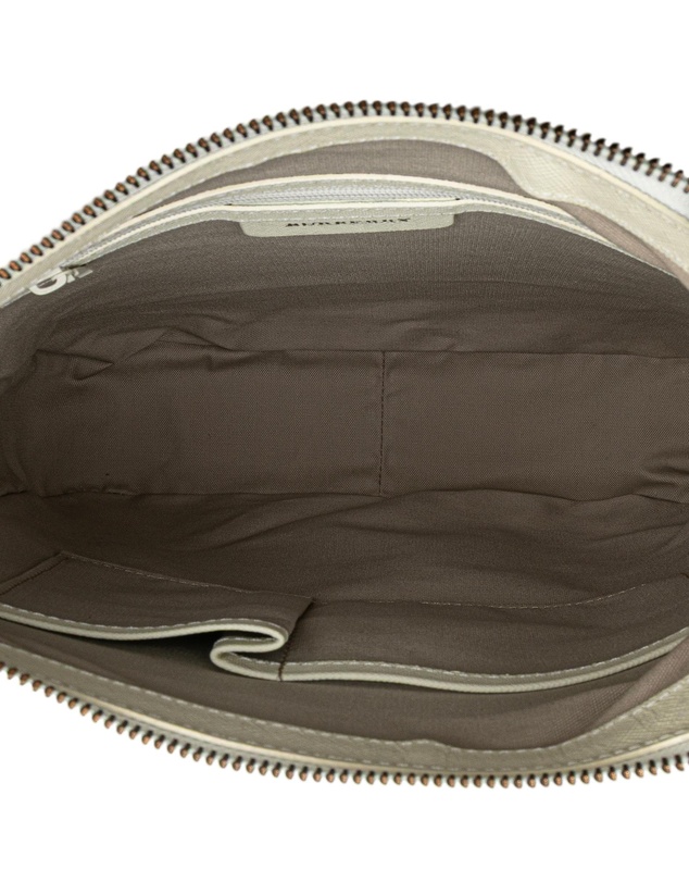 Pre-Loved by Azura Reborn - Pre-Loved burberry Plaid Patterned Crossbody Bag with Adjustable Strap and Top Zip Closure