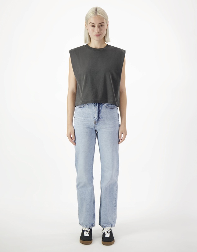 American Apparel - Heavyweight Garment Dyed Women's Muscle T-Shirt