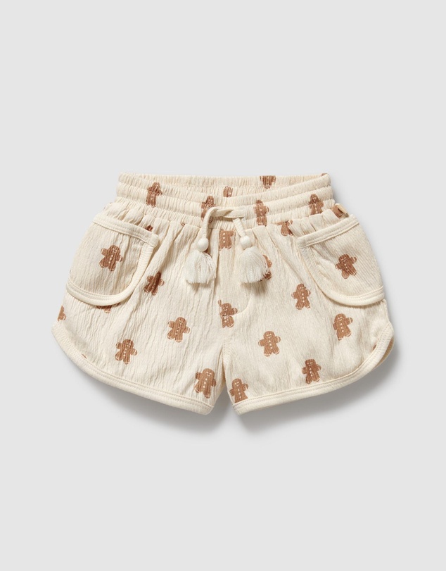 Wilson & Frenchy - Christmas Spice And Nice Organic Crinkle Shorts - Babies-Kids