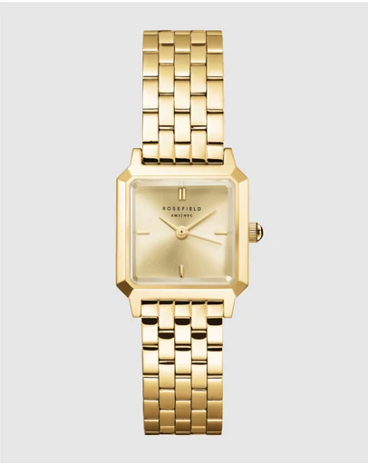 Rosefield - The Boxelle Champagne Gold-Tone Bracelet Watch