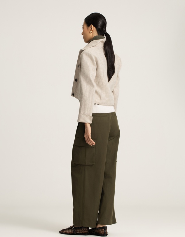 IDA+S - Elia Cropped Linen Jacket