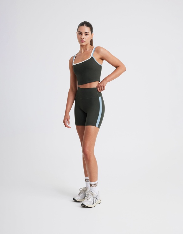 Upstate - Air Sculpt Strappy Layered Tank - Urban Ivy