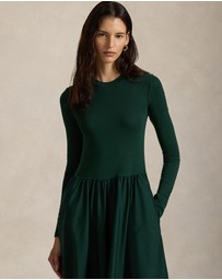 Polo Ralph Lauren - Cotton Long-Sleeve Dress - ICONIC EXCLUSIVE