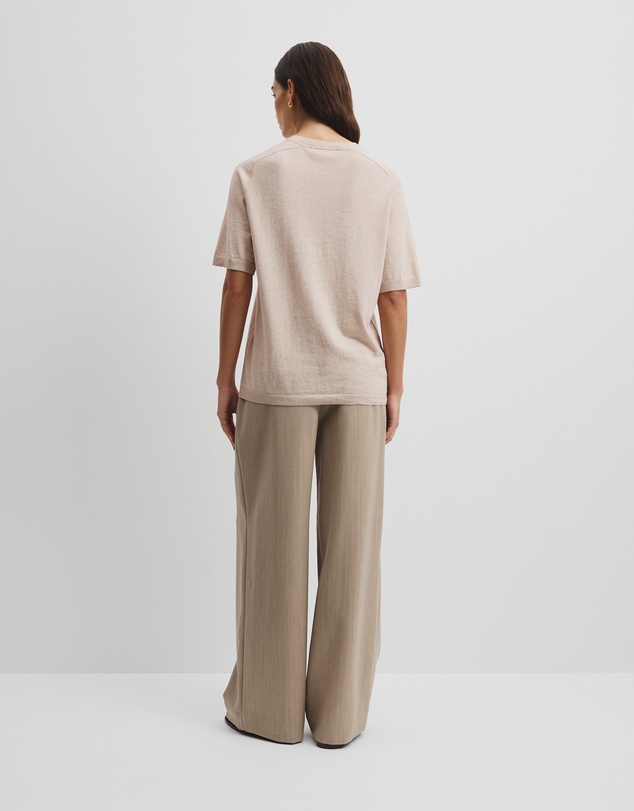 Country Road - Organically Grown Cotton Blend Cashmere Blend T-shirt