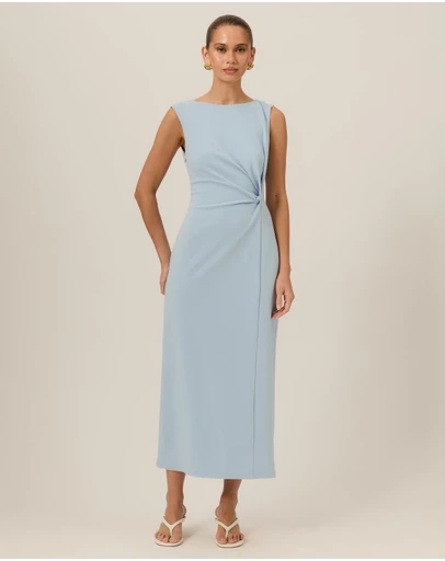 Tussah - Valentina Jersey Twist Detail Midi Dress