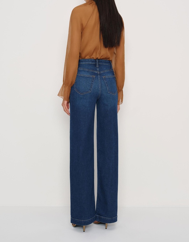Reformation - Bex Super Stretch High Rise Wide Leg Jeans