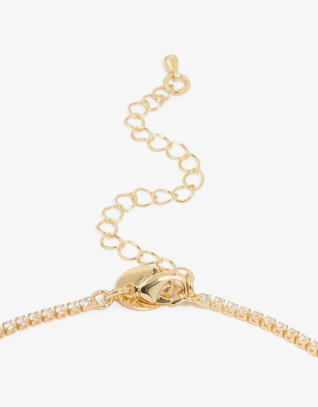Lovisa - Silver Cubic Zirconia Pear Shaped Pendants Necklace