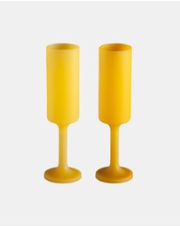 porter green - seff | silicone unbreakable champagne flutes