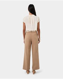 Forcast - Olivia Pleated High Neck Top
