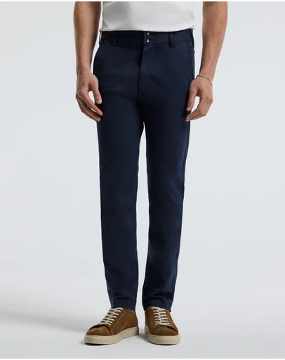 Calibre - Slim Cotton Lyocell Chino Pants Navy