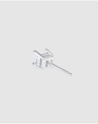 Kuzzoi - ICONIC EXCLUSIVE - Earrings Male Stud Zirconia Single 925 Sterling Silver