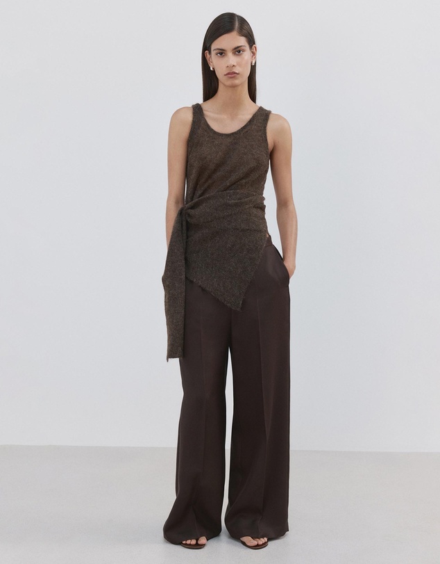 M.N.G - High-Waisted Lyocell Trousers