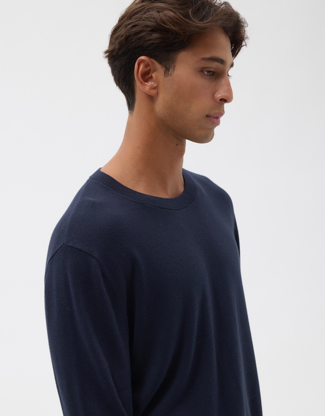 AERE - Lightweight Organic Cotton Crew Neck Knit Jumper