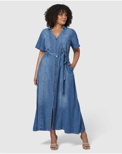 Indigo Tonic - Naomi Chambray Maxi Dress