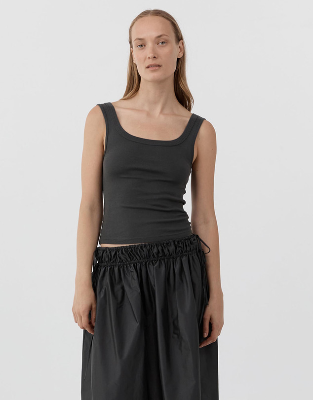 St. Agni - Organic Cotton Scooped Ballerina Top