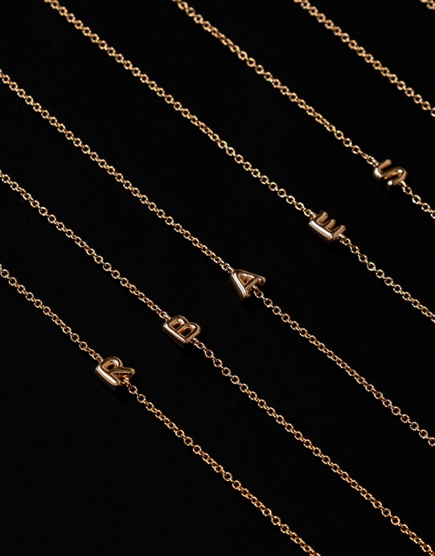 YCL  - Bubble Initial Bracelet M