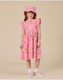 Goldie + Ace - Fruit Salad Lyla Dress - ICONIC EXCLUSIVE - Babies-Kids