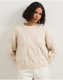 Atmos&Here - Stella Cable Knit Oversized Knit Jumper