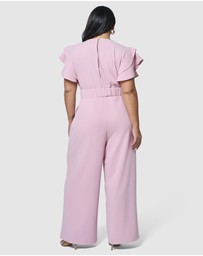 Pink Dusk by Curve Project - Caught Out Jumpsuit