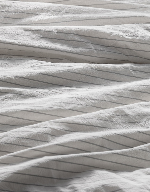 Sheet Society - Leo Washed Cotton Stripe Full Sheet Set