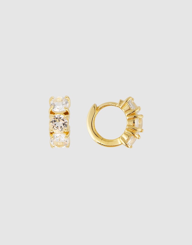FAIRLEY - White Topaz Huggies