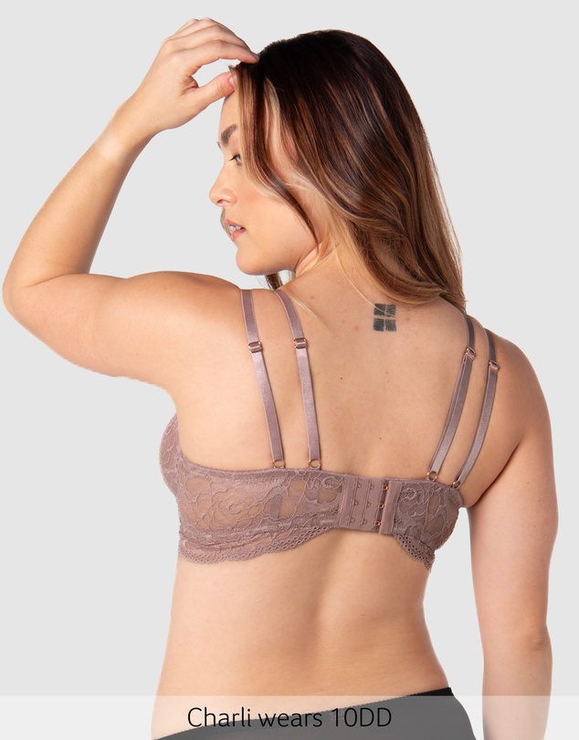Hotmilk Maternity Lingerie - Heroine Plunge Nursing Bra - Flexiwire