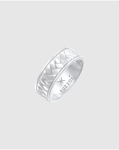 Kuzzoi - ICONIC EXCLUSIVE - Braided Band Ring in 925 Sterling Silver