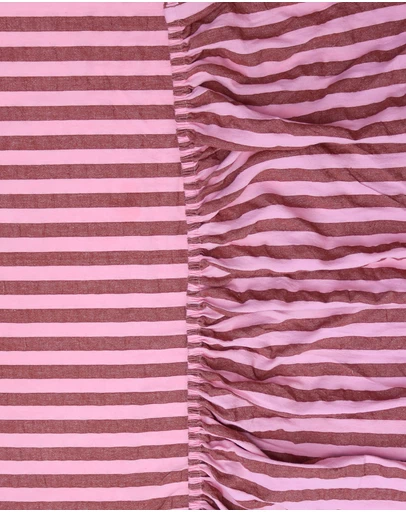 Mosey Me - Sundae Seersucker Fitted Sheet