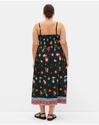 City Chic - Layla La Mont Print Midi Dress