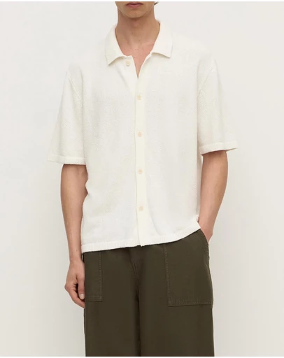 Assembly Label - Lance Boucle Knit Short Sleeve Shirt