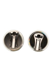 Pre-Loved by Azura Reborn - Pre-Loved CC Resin Holographic Camellia Round Clip On Earrings