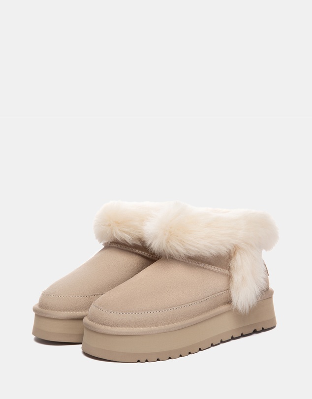 EVERAU - Australian Shepherd Ugg Frovia Platform Cow Suede Upper UGG Boots