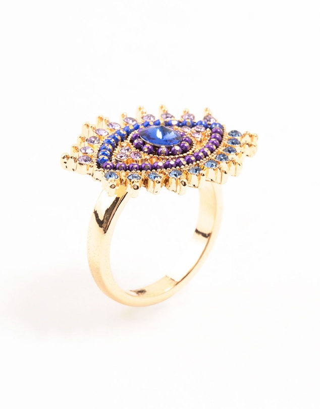 Lovisa - Gold Opulent Evil Eye Ring