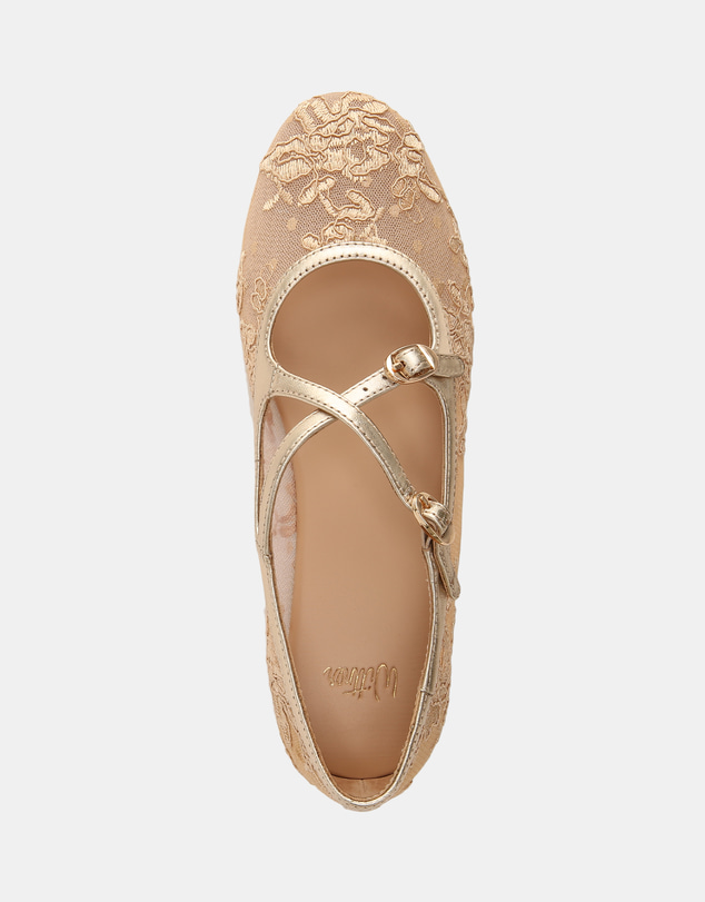 Wittner - Dotty Lace Mesh Textile Ballet Flats