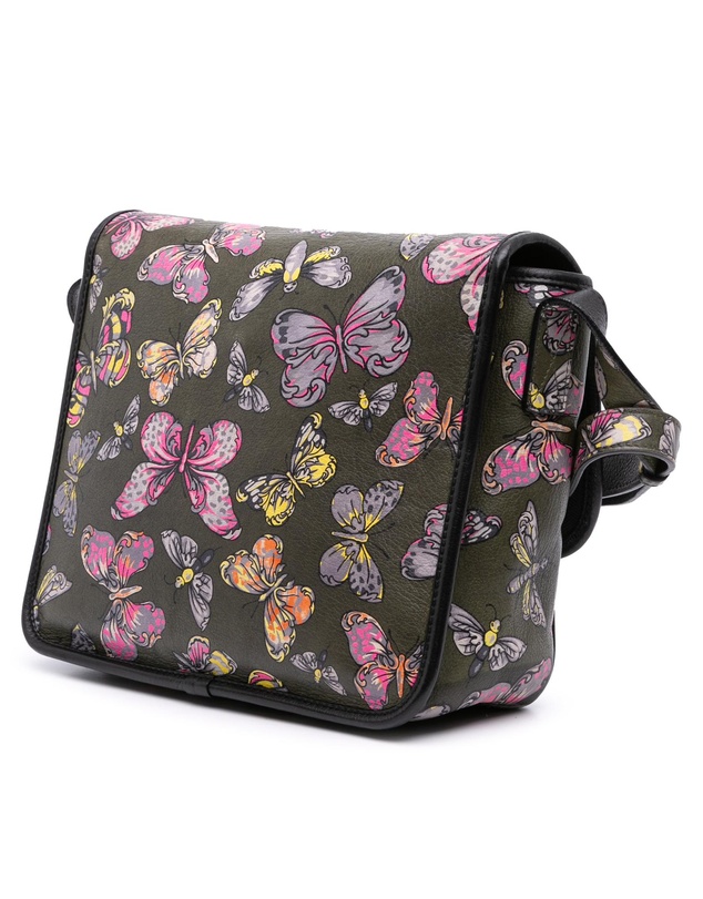 Pre-Loved by Azura Reborn - Pre-Loved Tales of Spain Butterfly Printed Leather Anagram Crossbody