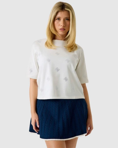 GUESS - Logo Silvy 4G Short Sleeve T-Shirt